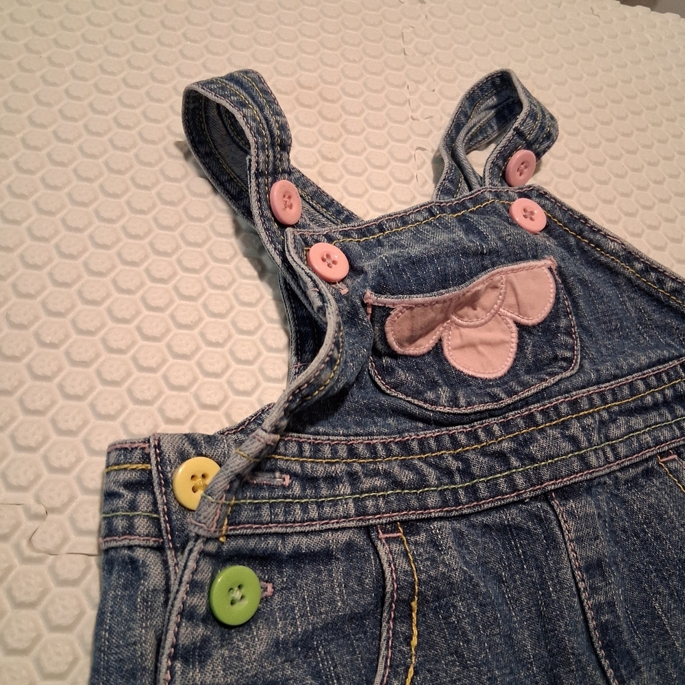 GAP & Gymboree | Denim Shorts & Pants Overalls | Baby Girl 0-3M - Picture 4 of 11